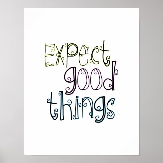 Verwacht goede dingen poster (Voorkant)