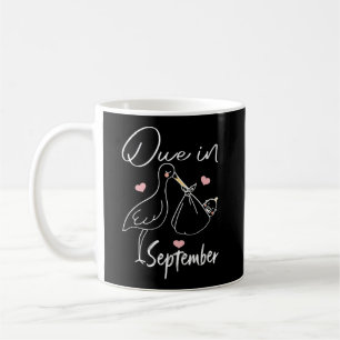 Verwacht in september Grappige zwaan die een knuff Koffiemok