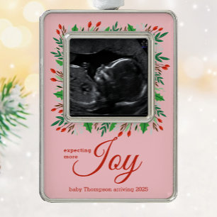 Verwacht meer JOY echogram Verzilverd Kader Ornament