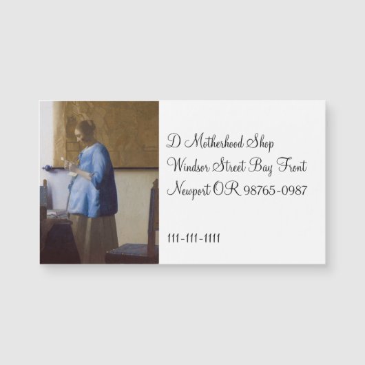 Verwacht moeder leest een brief (Voorkant)