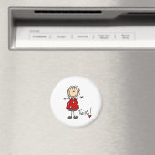 Verwacht tweeling Stick figuur magneet (Insitu (Vaatwasser))