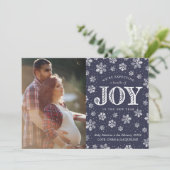 Verwacht vrolijke zwangerschapsuitkondiging Kerstm Aankondiging (Staand voorkant)