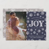 Verwacht vrolijke zwangerschapsuitkondiging Kerstm Aankondiging (Voorkant / Achterkant)