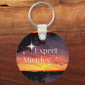 Verwacht wonderen Sparkle Sunset Get Well Soon Nam Sleutelhanger (Voorkant)