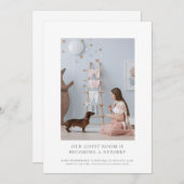 Verwachte foto zwangerschap aankondiging (Voorkant / Achterkant)