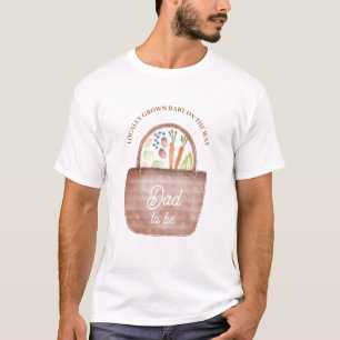 Verwachte papa Boerenmarkt Baby Shower T-shirt