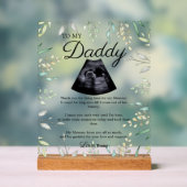 Verwachte vader Bump gedicht Acryl Bord (Neutraal)