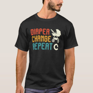 Verwachte Vader LUIER WISSELEN HERHALEN Grappig Bi T-shirt