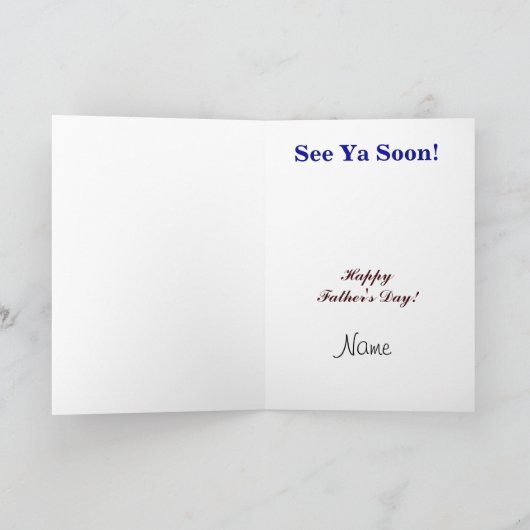 Verwachte Vaderdag-Kaart voor Boy Customize It! Kaart (Binnen)