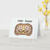 Verwachte Vaderdagkaart voor Tweeling Kaart (Gele Bloem)