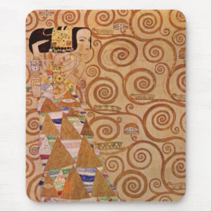 Verwachting door Klimt Vintage Victoriaanse Art No Muismat