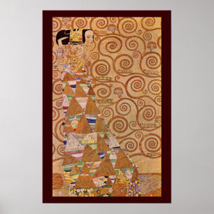 Verwachting door Klimt Vintage Victoriaanse Art No Poster