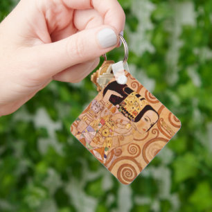 Verwachting door Klimt Vintage Victoriaanse Art No Sleutelhanger