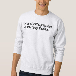 Verwachtingen Mannen Basis Sweatshirt