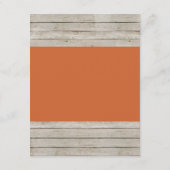 Verwachtingen voor baby - thema voor vossen advieskaart (Achterkant)