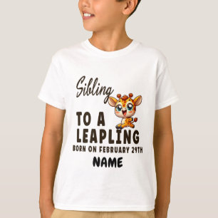 Verwant aan schrikkeljaar Leaping Baby Giraffe T-shirt