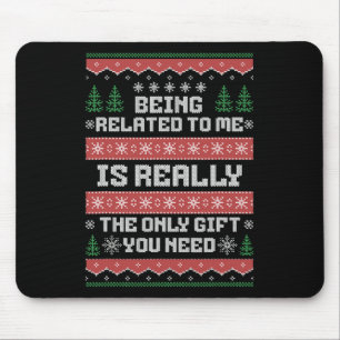 Verwant zijn aan mij Fun Christmas Family Xmas Paj Muismat