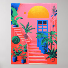 Verwante stappen: de tuin woning poster