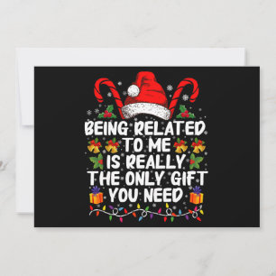 Verwantschap met mij is echt het enige geschenk  kaart