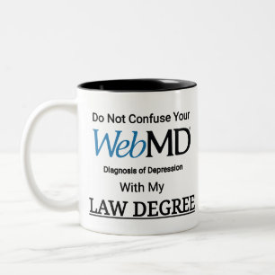 Verwar uw WebMD Diagnosis van Depressie niet Tweekleurige Koffiemok