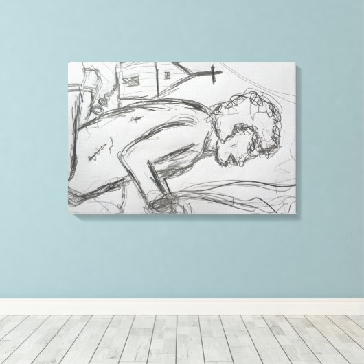 verward canvas afdruk (Insitu (Houten vloer))