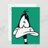 Verward DAFFY DUCK™ Face Briefkaart (Voorkant / Achterkant)