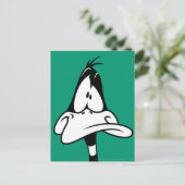 Verward DAFFY DUCK™ Face Briefkaart (Staand voorkant)