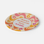 Verward en Verliefd retro 70s vrijgezellenfeest    Papieren Bordje (Gekanteld)