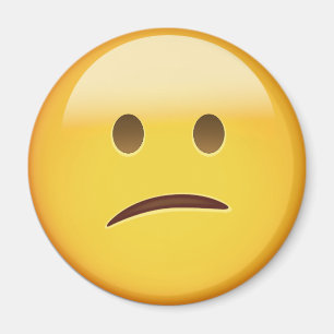 Verward Face Emoji Magneet