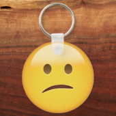 Verward Face Emoji Sleutelhanger (Voorkant)