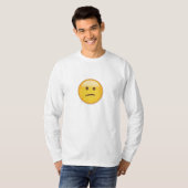 Verward Face Emoji T-shirt (Voorkant volledig)