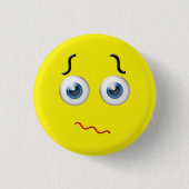 Verward puzzled Emoji Ronde Button 3,2 Cm (Voorkant)