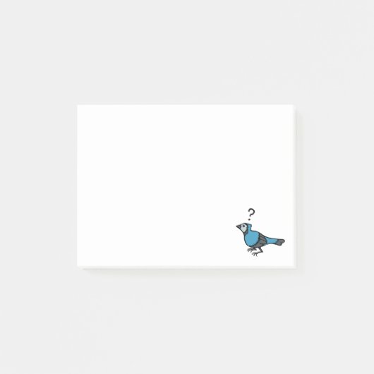 Verward vogel post-it® notes (Voorkant)