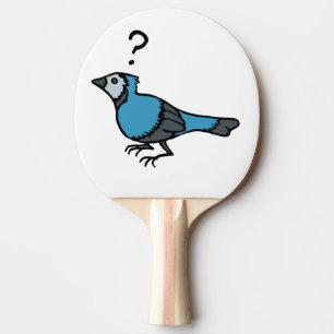 Verward vogel tafeltennisbatje