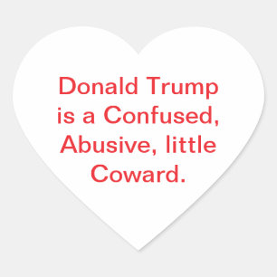 Verwarde Agressieve Trump Laffe Hankamer Artjunkha Hart Sticker