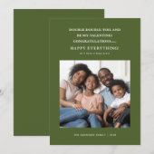 Verwarde Coronavirus Vakantie Groeten Groen Aankondiging (Voorkant / Achterkant)