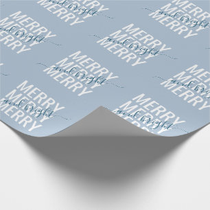 Verwarde en felle kerstblauwe controleur cadeaupapier