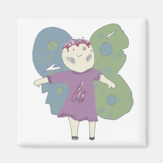 Verwarde Fae - Zombie Fairy Magnet Magneet (Voorkant)