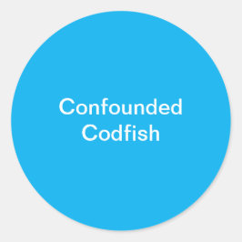 Verwarde kabeljauw Sticker