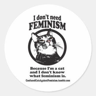 Verwarde katten (Sweetie in een Circle-ontwerp) Ronde Sticker