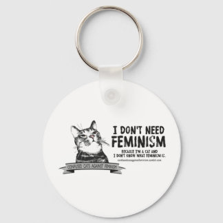 Verwarde katten (voor lichtgekleurde producten) sleutelhanger