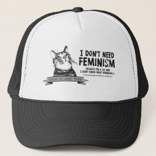 Verwarde katten (voor lichtgekleurde producten) trucker pet