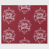 Verwarde kerstcadeautjes cadeaupapier (Vlak)