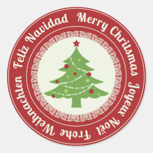 Verwarde kerstkoekjeswisselaars ronde sticker