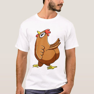 Verwarde Kip Meme T-shirt