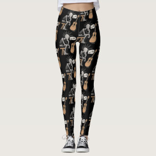 Verwarde muziekrobot leggings