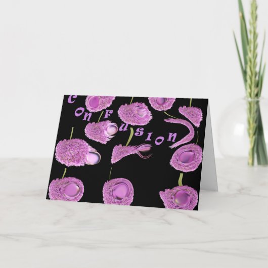 Verwardheid abstracte Wenskaarten Kaart (Voorkant)