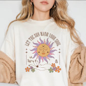 Verwarm je ziel Retro Boho Sun Tri-Blend Shirt