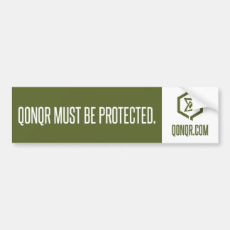 Verwarm moet beschermen bumpersticker