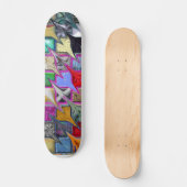Verwarmd Patroonstijl Kleurrijk Skateboard (Voorkant)